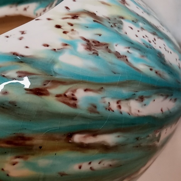 Vintage Glazed Ceramic Fun Shaped Vase - Picture 9 of 16